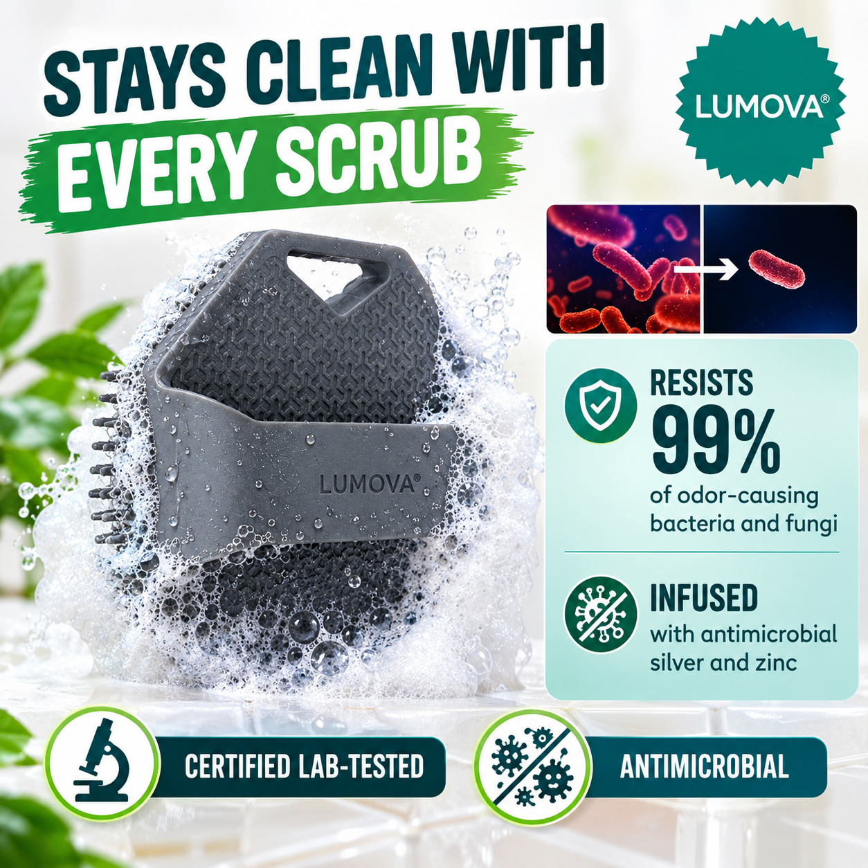 LUMOVA Body Scrubber